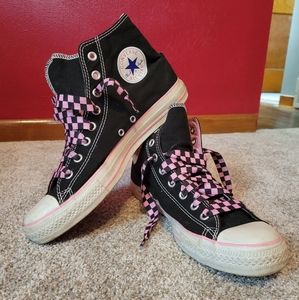 Pink edition high top converse